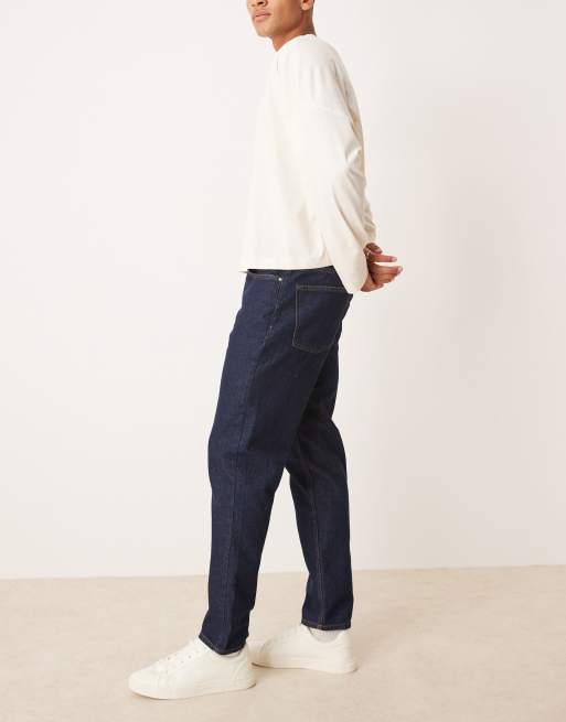 ASOS DESIGN Essential tapered fit jeans in indigo