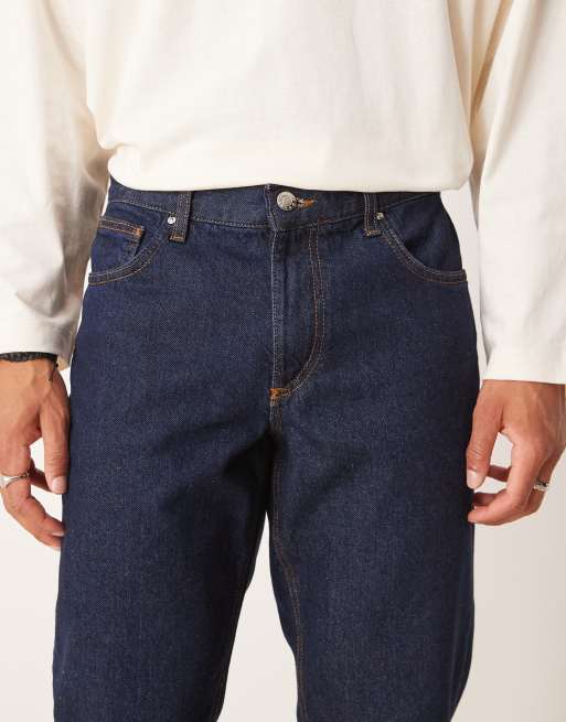ASOS DESIGN Essential tapered fit jeans in indigo