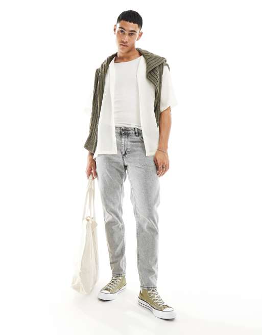 ASOS DESIGN classic rigid jeans in acid wash