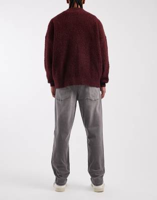 Asos Design Classic Rigid Jeans In Gray