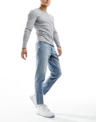ASOS DESIGN classic rigid jeans in light blue wash - ASOS Price Checker