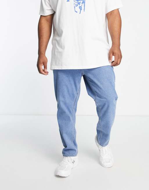 ASOS DESIGN classic rigid jeans in mid wash blue, 2 of 4
