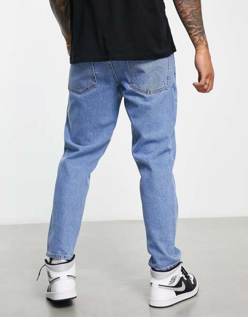 ASOS DESIGN classic rigid jeans in mid wash blue, 4 of 4