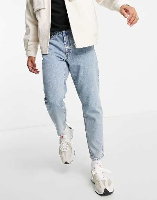 ASOS DESIGN classic rigid jeans in vintage light wash blue ASOS