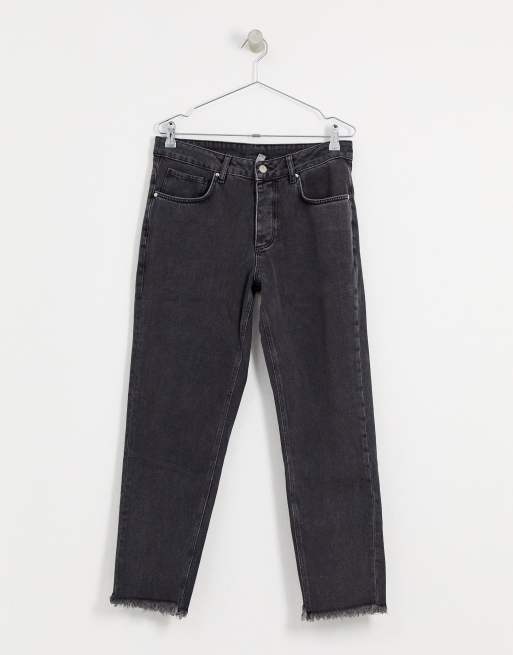 Asos frayed hot sale hem jeans