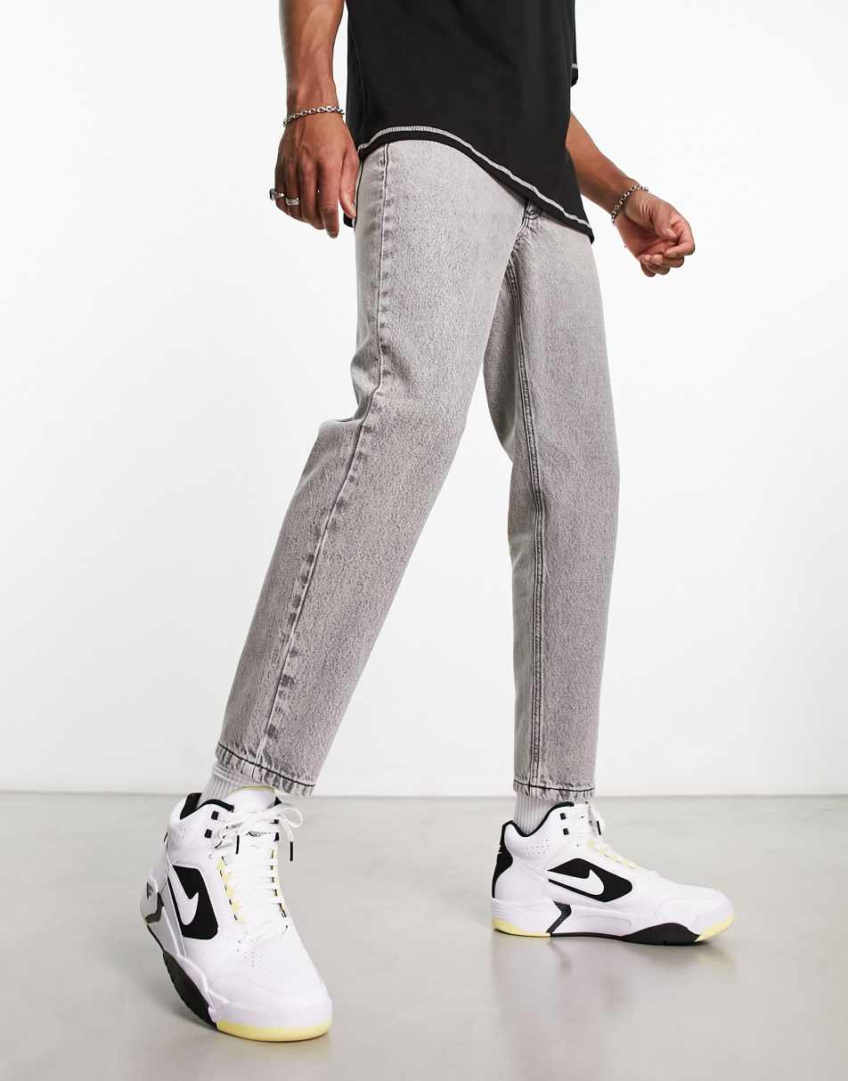 ASOS DESIGN classic rigid jeans in washed vintage grey
