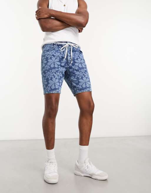 Flower print cheap shorts