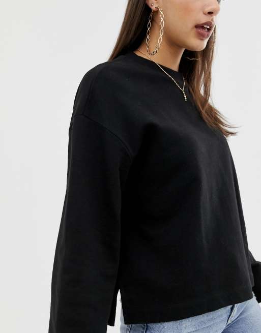 Asos hot sale black sweatshirt