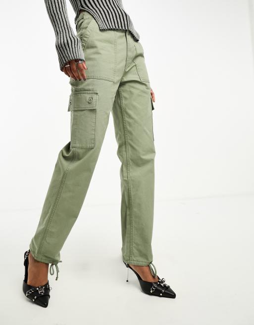 Asos green cargo store pants