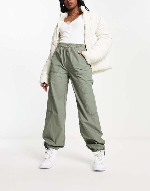 ASOS DESIGN Tall clean pull-on cargo pants in stone