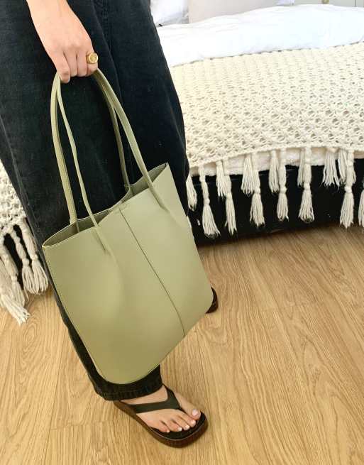 Asos green online bag