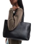 [ASOS DESIGN] ASOS DESIGN clean tote bag with wing detail-Black No Size BLACK