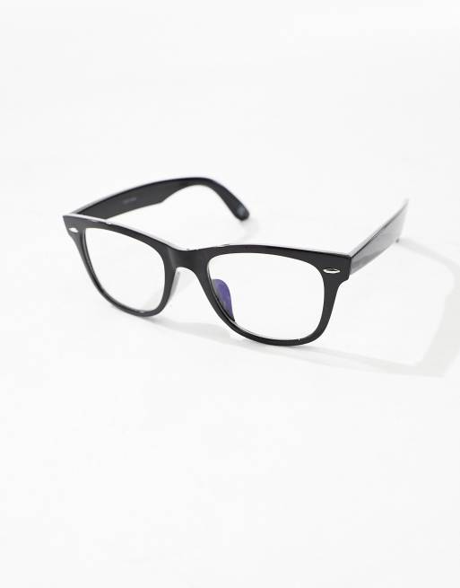 Clear lens square clearance glasses