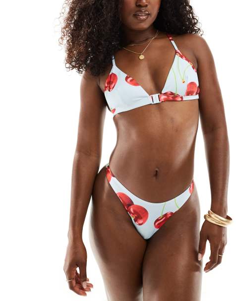 ASOS DESIGN - Cleo - Bikini med kirsebærprint - view 1