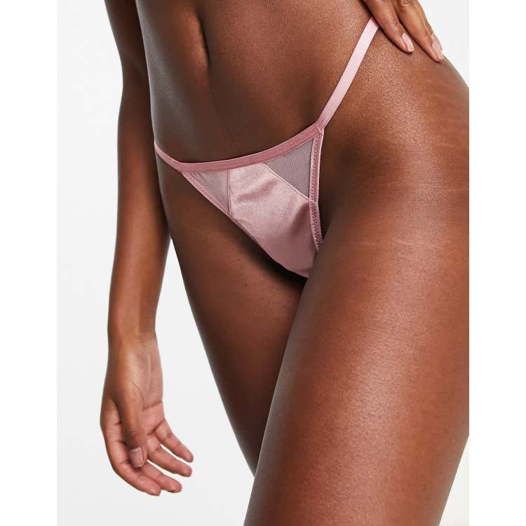 String Femme Taille 40 U Collection Vieux Rose – Neuf Sous Emballage D'origine