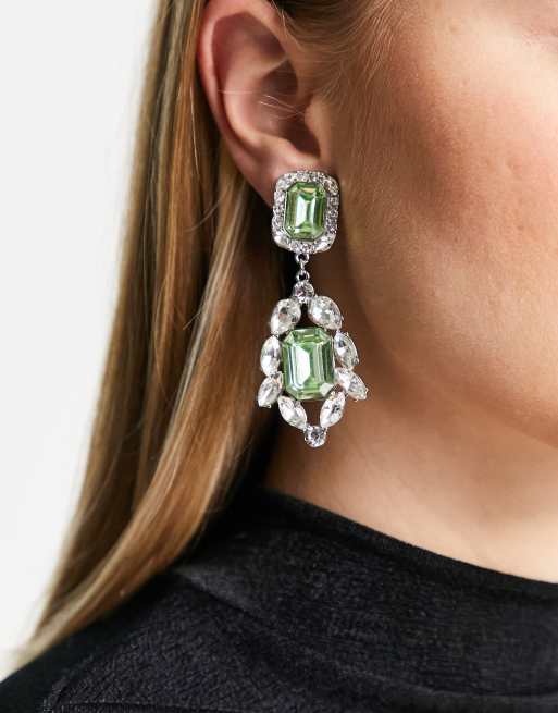 Asos hot sale green earrings