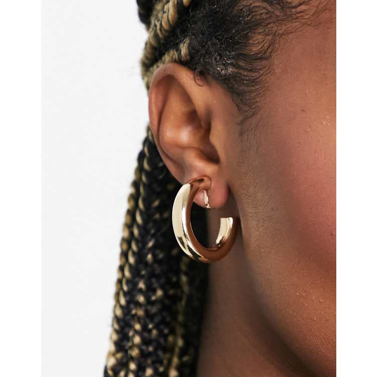 Clip on gold store hoop earrings