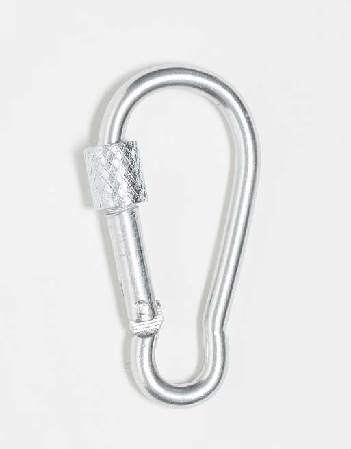 ASOS DESIGN - Clipsleutelhanger voor jeans in zilverkleur