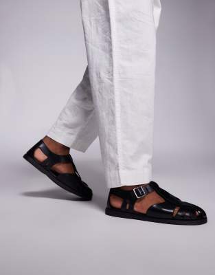  closed fisherman sandals  leather