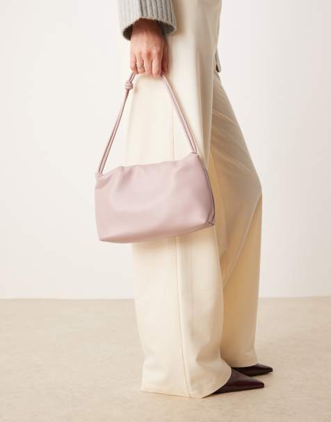 ASOS DESIGN – Cloud-Schultertasche in Rosa mit geknotetem Henkel - view 1