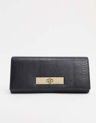 asos black clutch