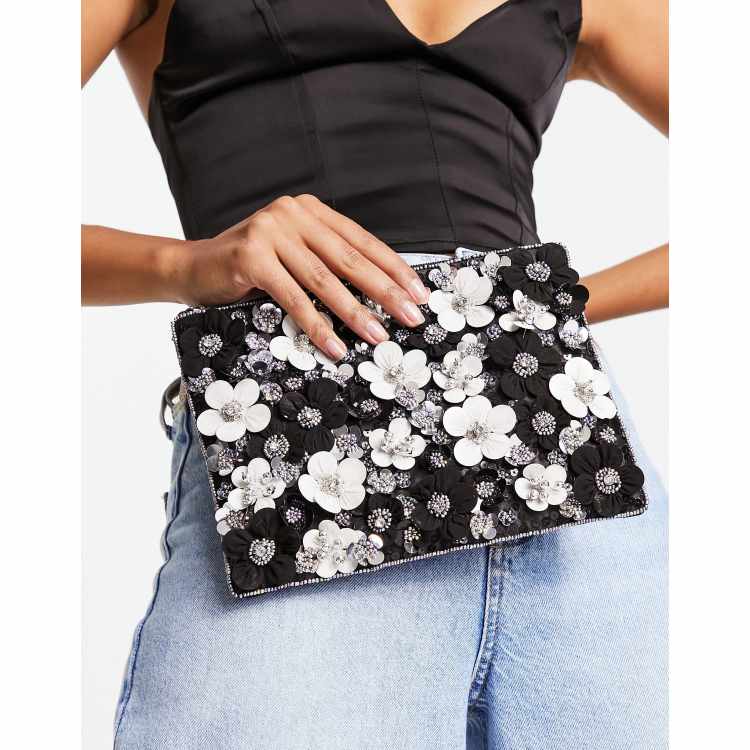 Asos black hot sale clutch bag