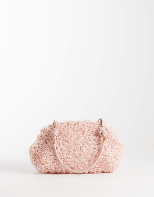 ASOS DESIGN – Clutch in Rosa mit Rüschen, 4 von 4