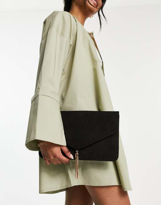 Asos black clutch clearance