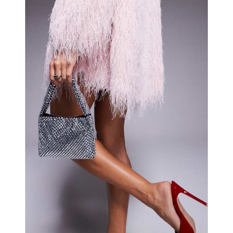 ASOS DESIGN Clutch mit Strassverzierung ASOS