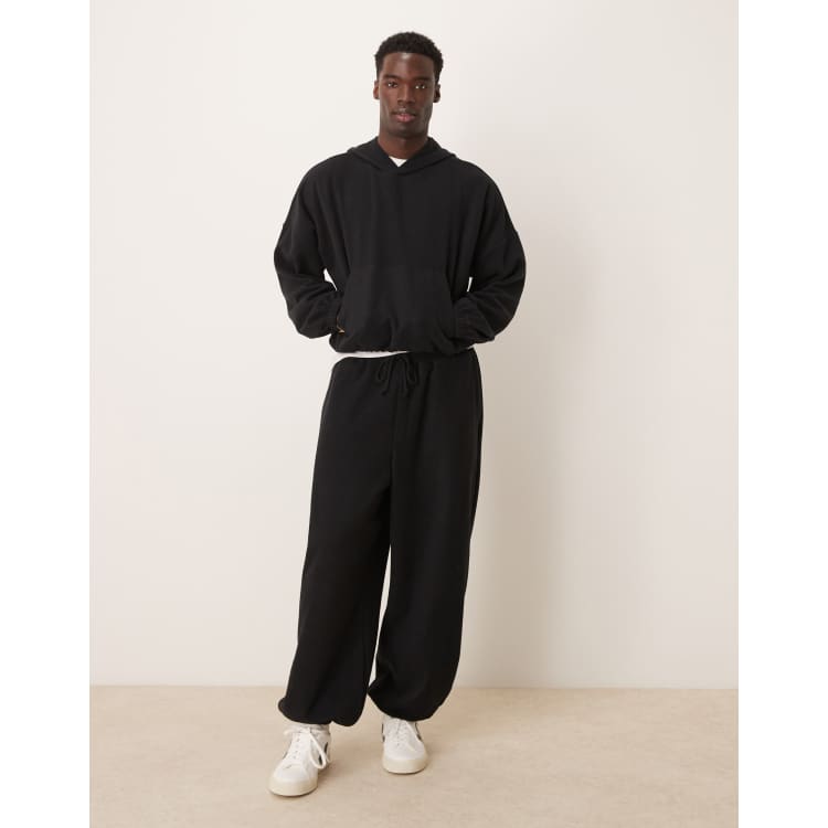 ASOS DESIGN co-ord baggy balloon jogger in heavyweight
