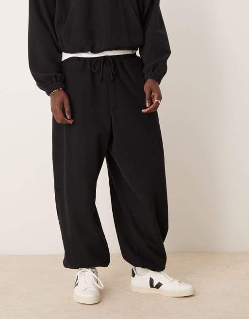 ASOS DESIGN co-ord baggy balloon jogger in heavyweight