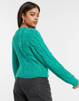 asos green cardigan