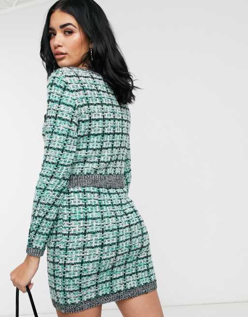 Asos tweed outlet dress