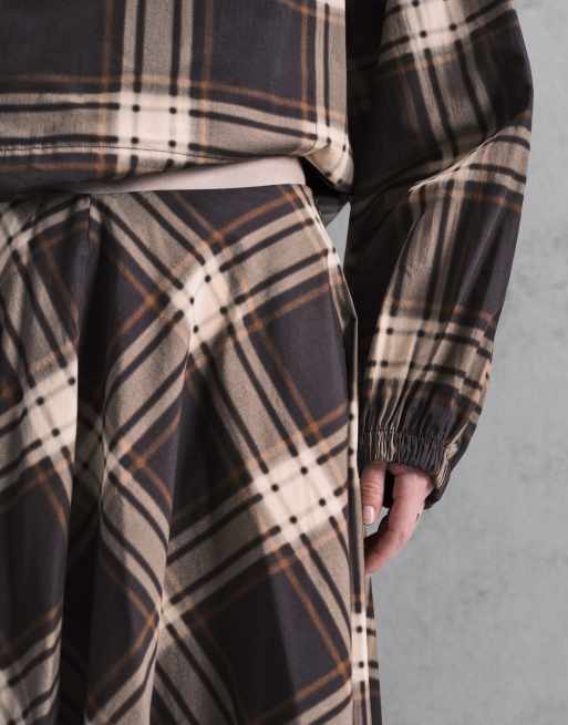 ASOS DESIGN co-ord circle skirt in check print, 5 of 5
