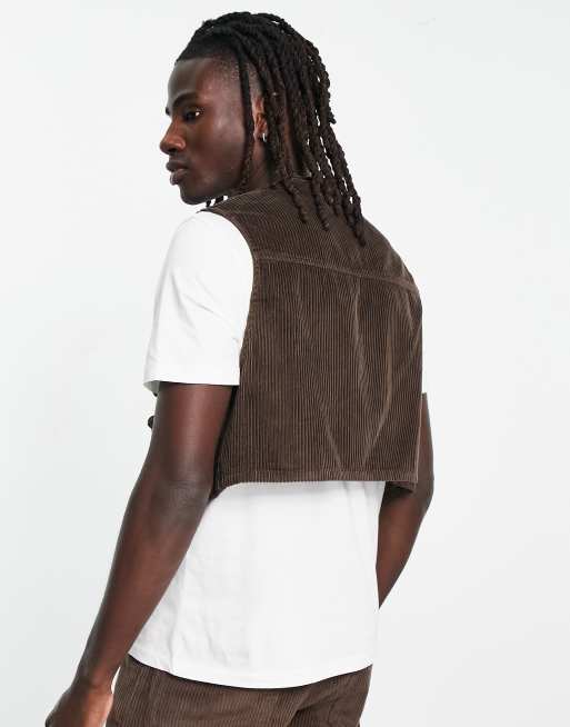 Asos brown corduroy skirt hot sale