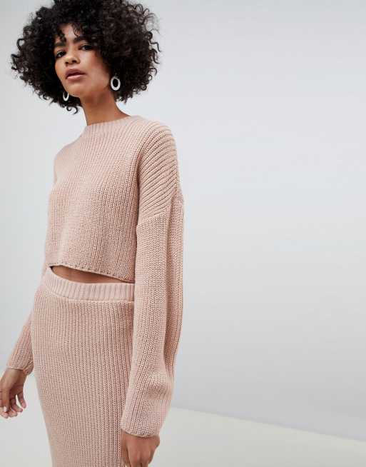 Cropped clearance oversized jumper