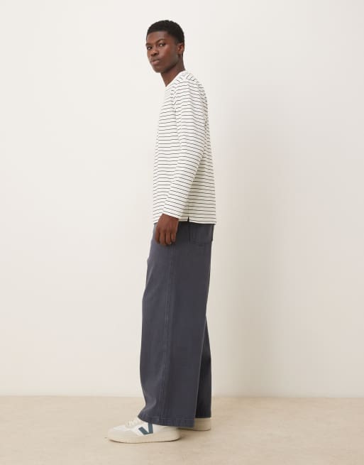 ASOS DESIGN co-ord ekstremt baggy jeans i blå overdye, 2 af 5