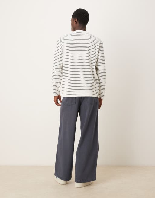 ASOS DESIGN co-ord ekstremt baggy jeans i blå overdye, 3 af 5