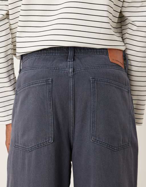 ASOS DESIGN co-ord ekstremt baggy jeans i blå overdye, 4 af 5
