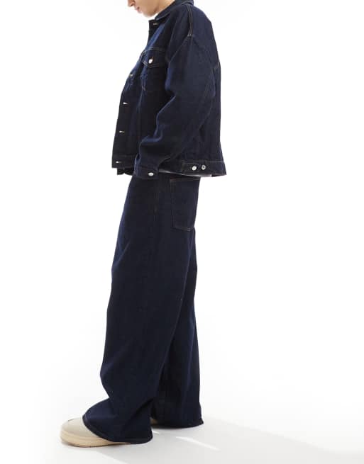 ASOS DESIGN co-ord extreme baggy jean in raw denim, 2 of 5