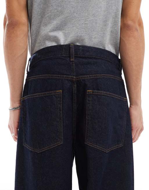 ASOS DESIGN co-ord extreme baggy jean in raw denim, 4 of 5