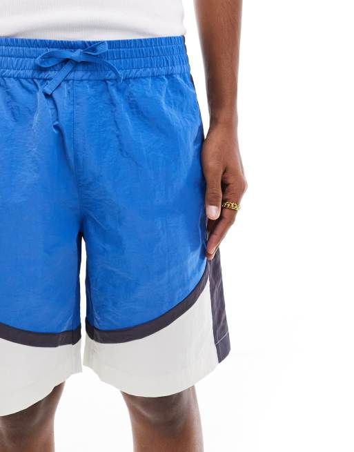 ASOS DESIGN Co-ord fit nylon shorts with contrast panels, 5 of 5