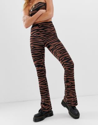 tiger print joggers