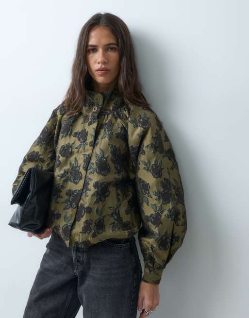 ASOS DESIGN co-ord floral jacquard jacket in multi, 5 of 5