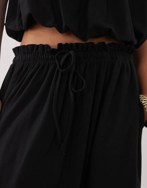ASOS DESIGN co-ord full skirt in black, 4 of 5
