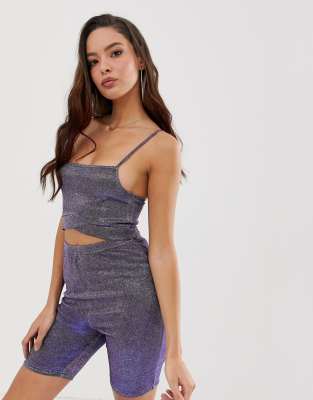 asos glitter top