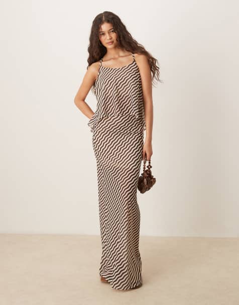 ASOS DESIGN co-ord in black and white stripe - MULTI - view 1