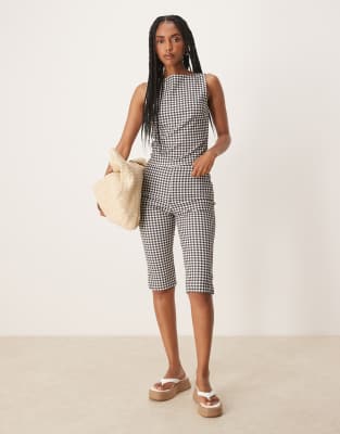 ASOS DESIGN co-ord in gingham print - MULTI - view 1