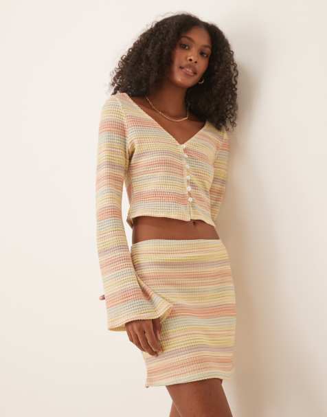 ASOS DESIGN co-ord in multi stripe - MULTI - view 1