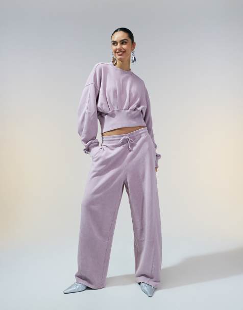 ASOS DESIGN co-ord  in washed mauve - PURPLE - view 1